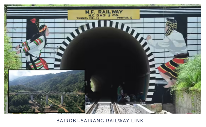 Bairobi-Sairang Railway Link of Mizoram